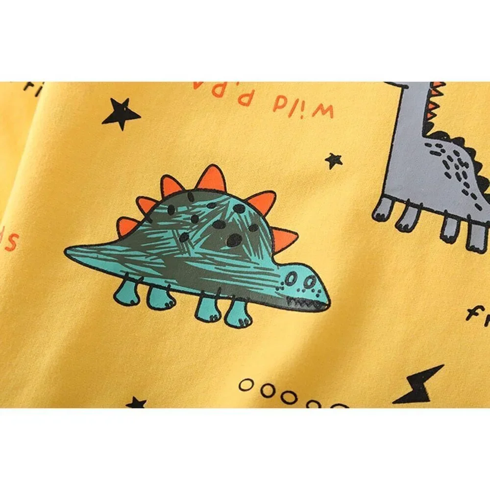 Toddler Baby Boy Clothing Sets Little Dinosaur Printed Long Sleeve Tops and Pant